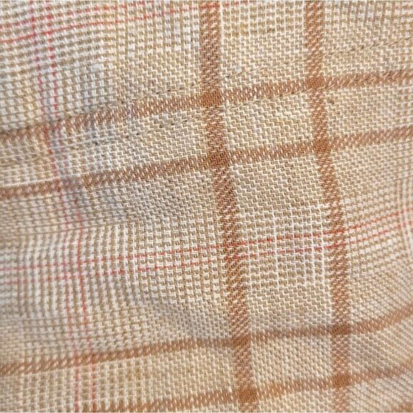 Sundance Women's Light Tan Plaid Trouser Pants Size 8P - Picture 5 of 7